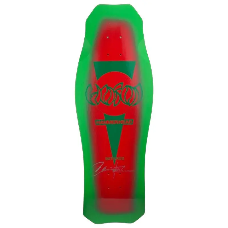 Signed & Numbered Hosoi Christmas 2022 Og Hammerhead 10.5" X 31" Green Red 1