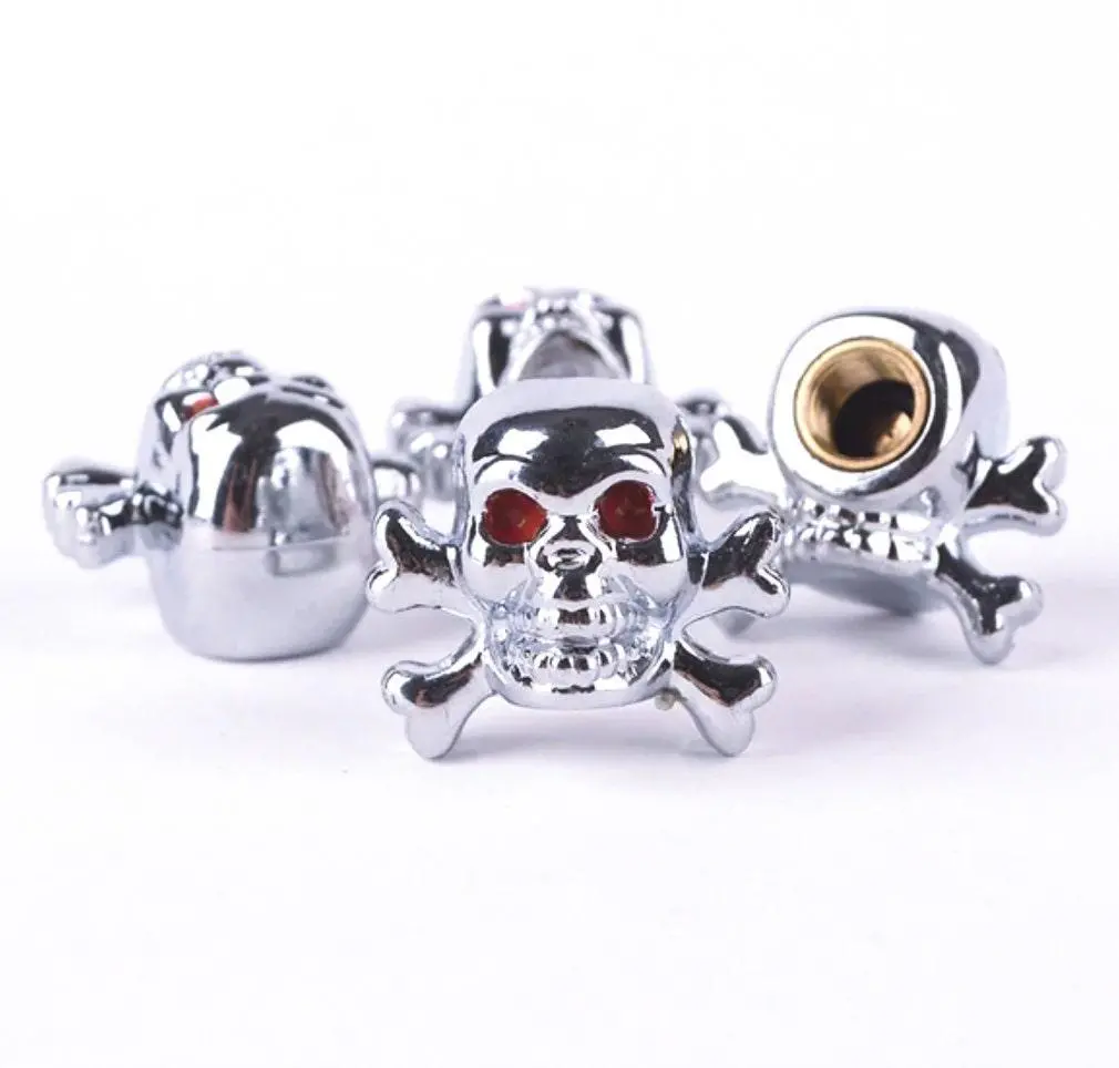 Jolly Roger Pirate Tire Valve Caps - Set Of Four - Universal, Fits All Vehicles 1