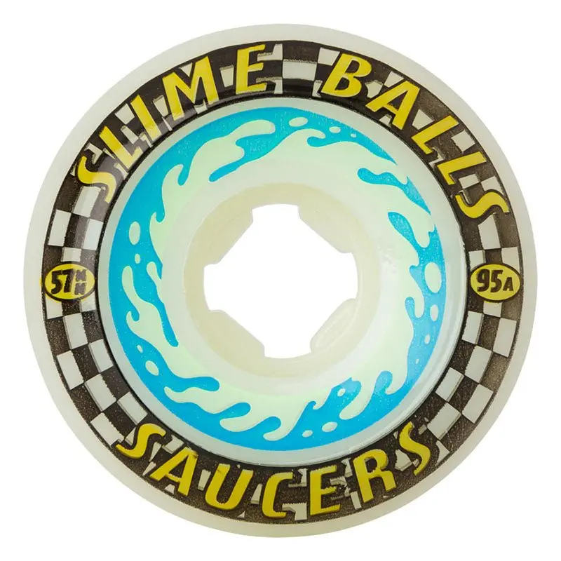 Slime Balls 57Mm 95A Saucers Skateboard Wheels 4Pk 1