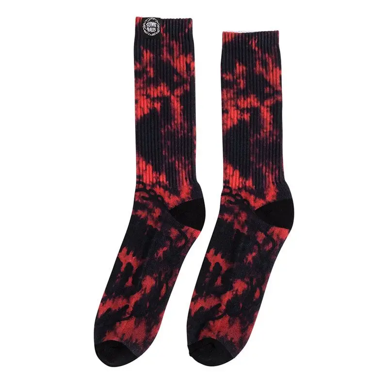 Slime Balls Wheels Red/Black Wash Mono Splat Mens Socks 1Pr 1