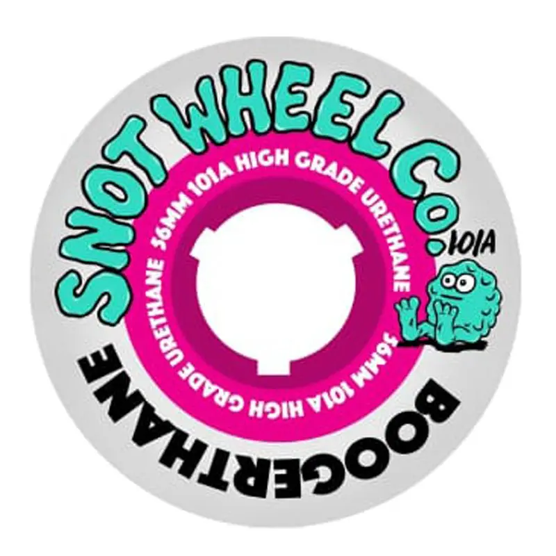 Snot 56Mm 101A Boogerthane Team White Outer Pink Core Skateboard Wheels 4Pk 1