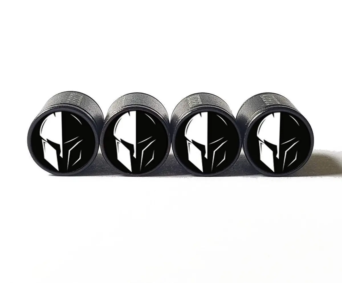 Spartan Warrior Trojan (Style 2) Tire Valve Caps - Aluminum - Set Of 4 1