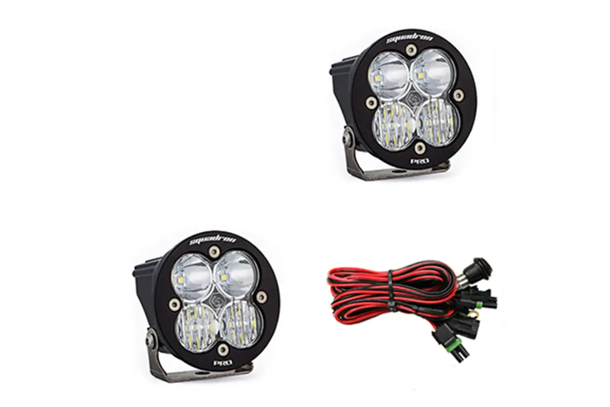 Squadron-R Pro Black Led Light Pod Pair, Driving/Combo Lens 1