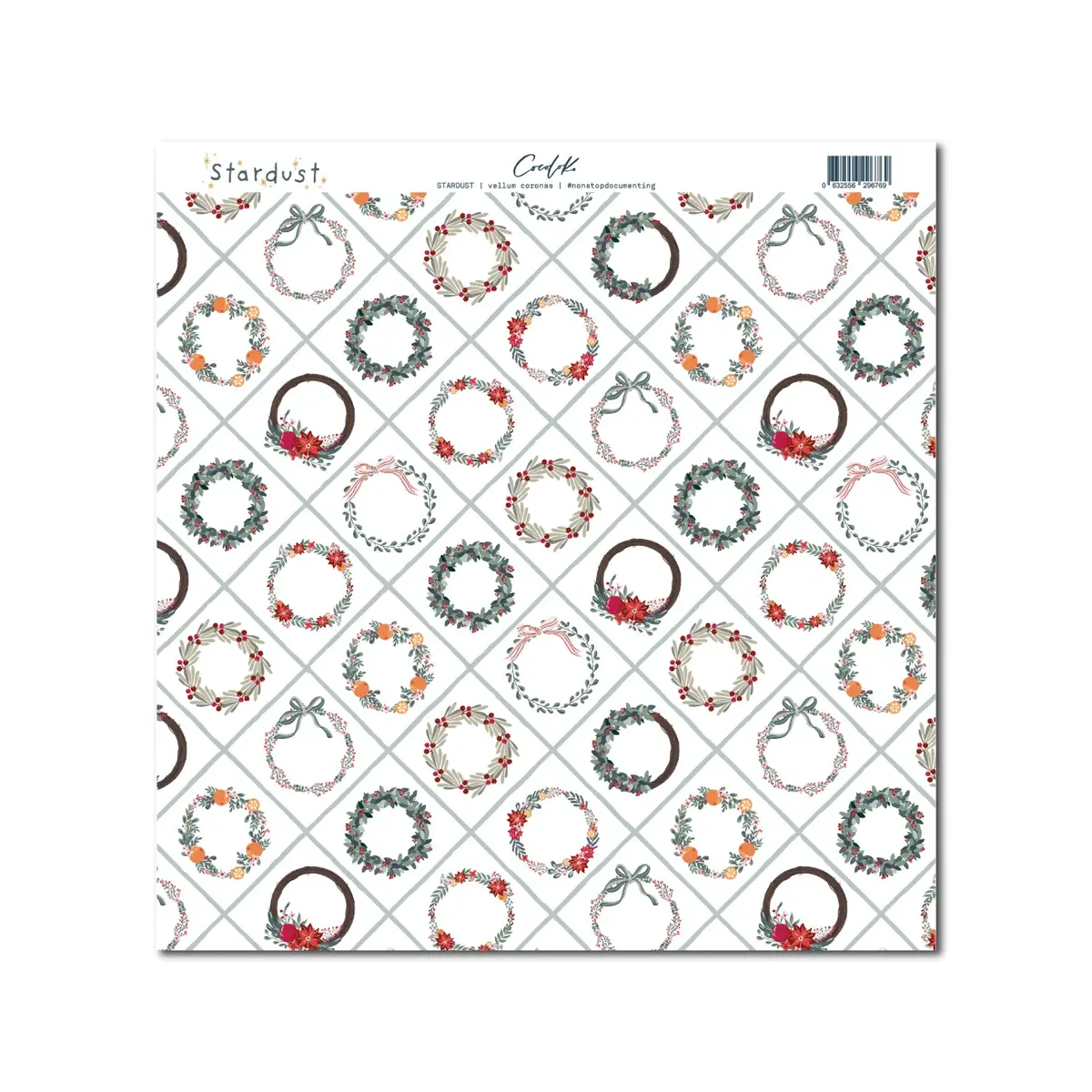 Vellum 12X12 A Una Cara "Coronas" Stardust 1