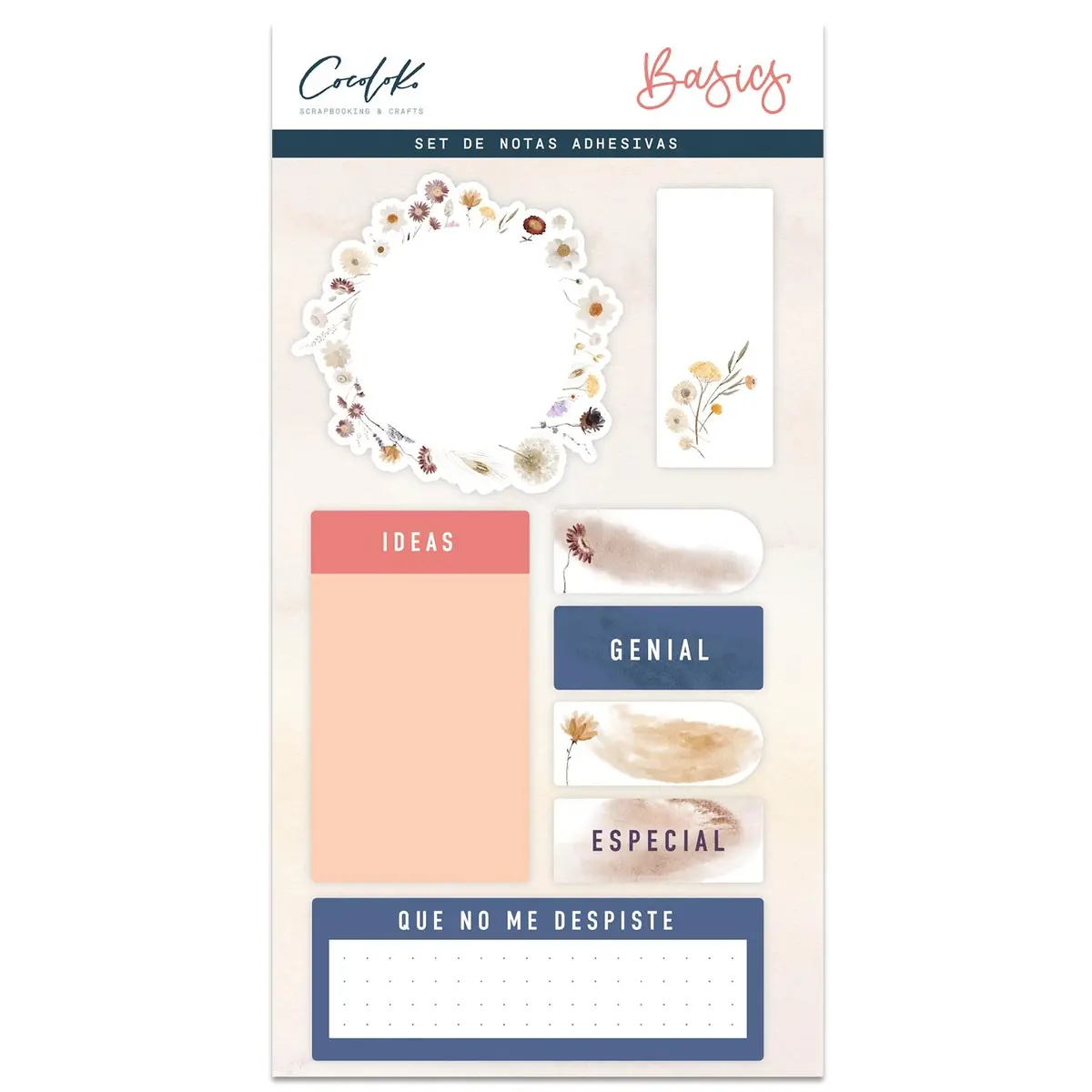 Set Notas Adhesivas Peony 1
