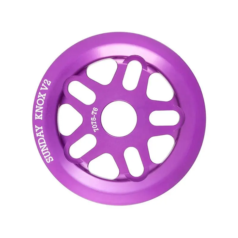 Sunday Bmx Knox V2 Anodized Purple 28T Sprocket 1