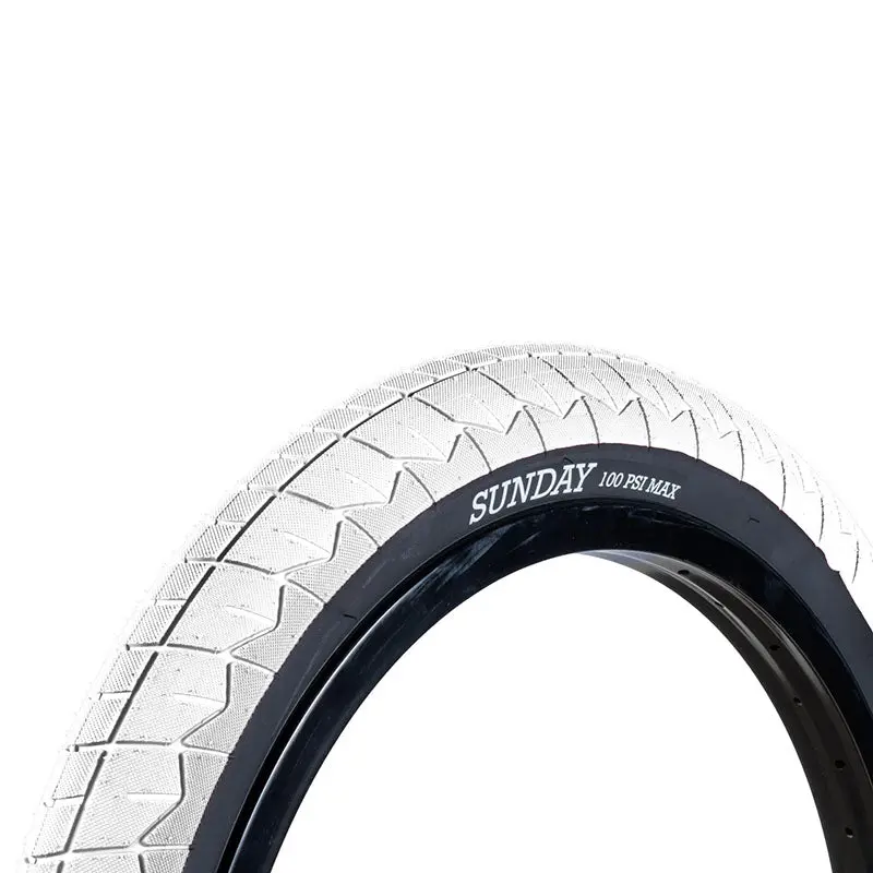 Sunday Current V2 20" X 2.40" (White/Black) - White / Black Wall Bicycle Tire 1