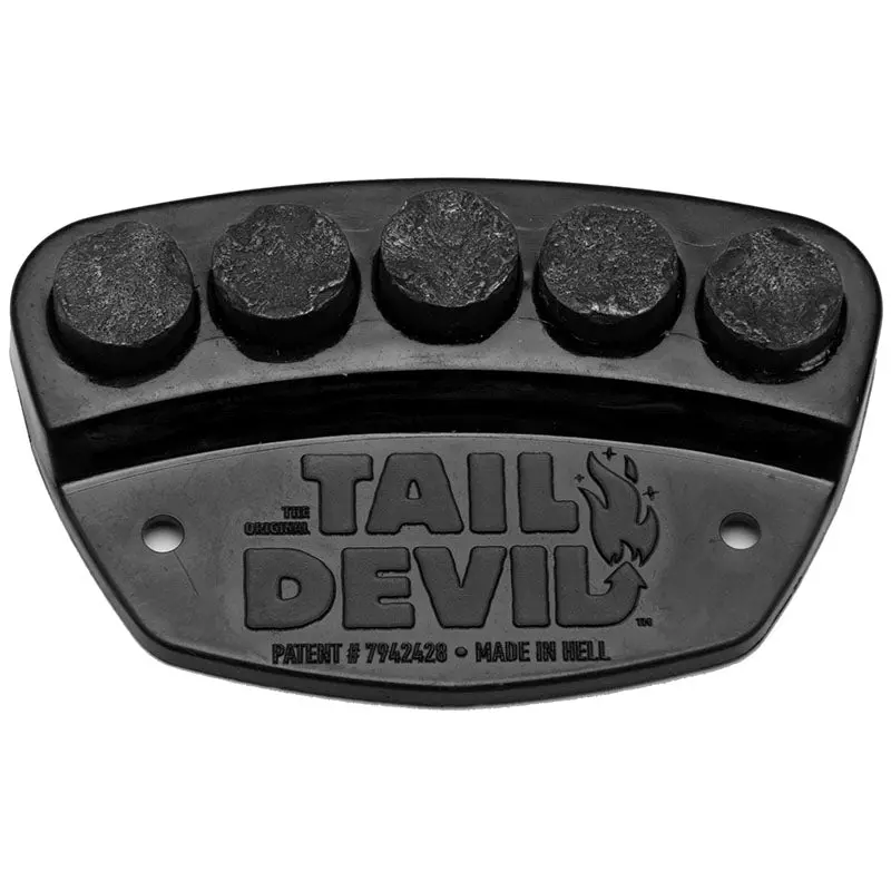 Tail Devil Black Skateboard Spark Plate 1