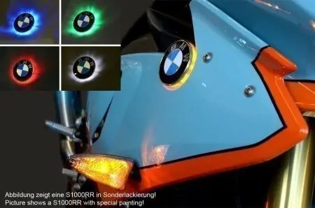 Bmw Logo Led Roundel Emblem Turn Signals For 2020+ Bmw S1000Rr, M1000Rr, S1000R, M1000R 1