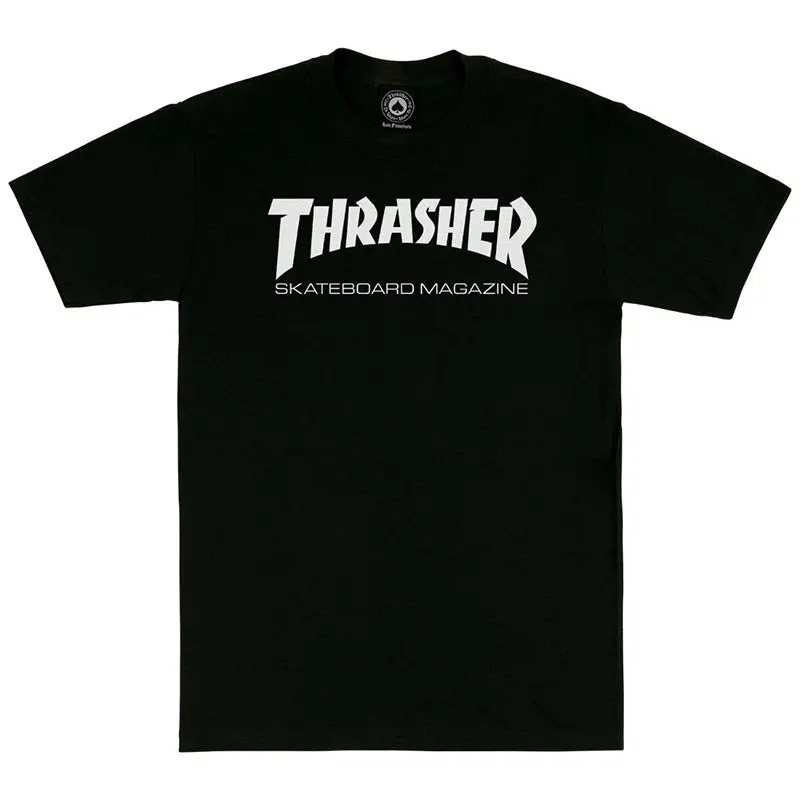 Thrasher Skateboard Magazine Black T-Shirts 1