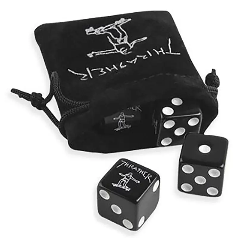 Thrasher Skateboard Magazine Dice Set 1