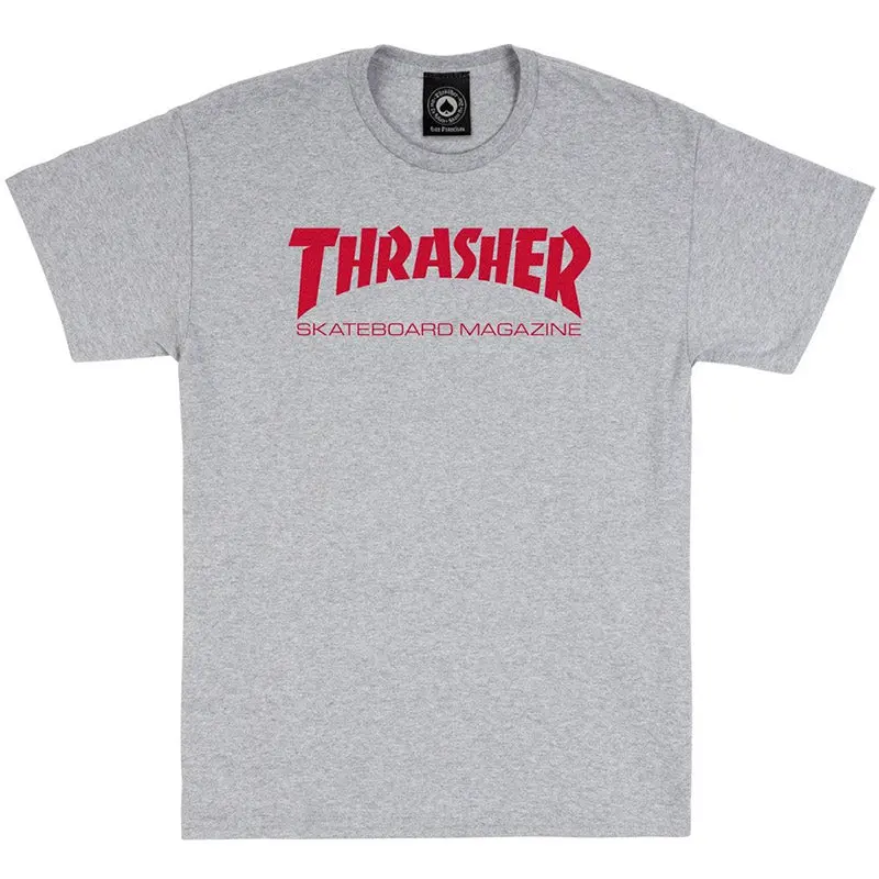 Thrasher Skateboard Magazine Grey T-Shirts 1