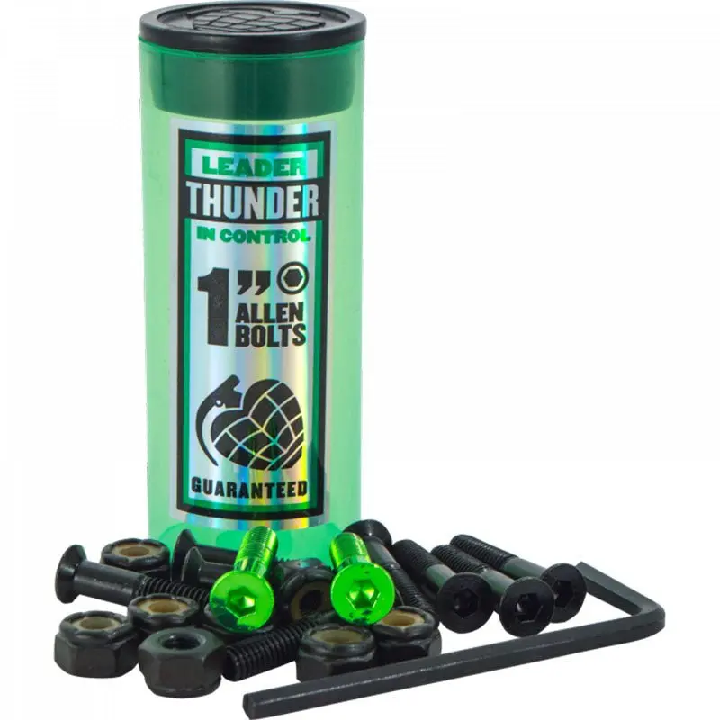 Thunder 1" Allen Green Skateboard Hardware 1 Set 1