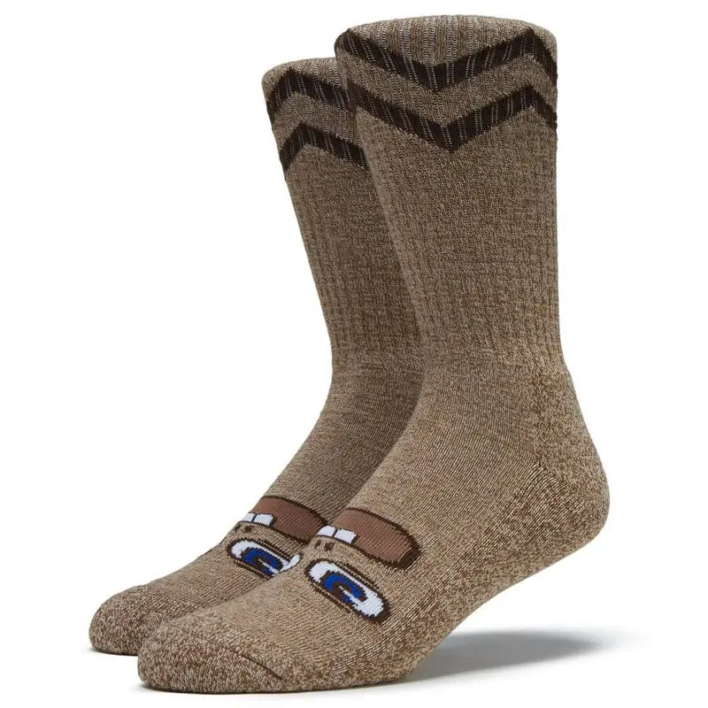Toy Machine Betard Crew Heather Brown Socks 1Pr 1