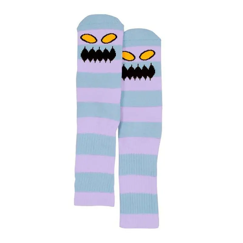 Toy Machine Big Stripe Lavender Blue Socks 1Pr 1