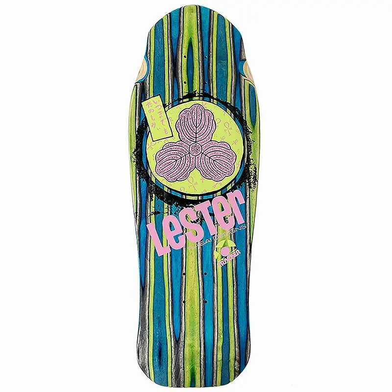 Tracker 10-3/8" X 30.5" Lester Kasai Oak Leaf Limited Swirl Skateboard Deck (#A-3) 1