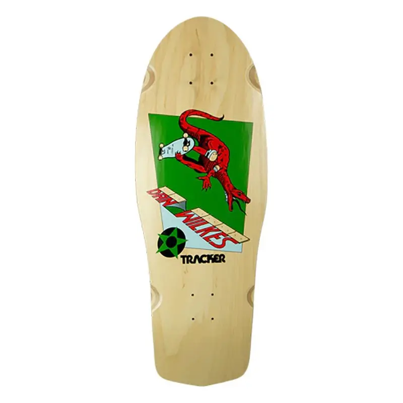 Tracker 10.5" X 31" Dan Wilkes Natural Skateboard Deck 1