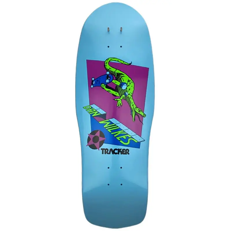 Tracker 10.5" X 31" Modern Concave Blue Dip Dan Wilkes Skateboard Deck 1