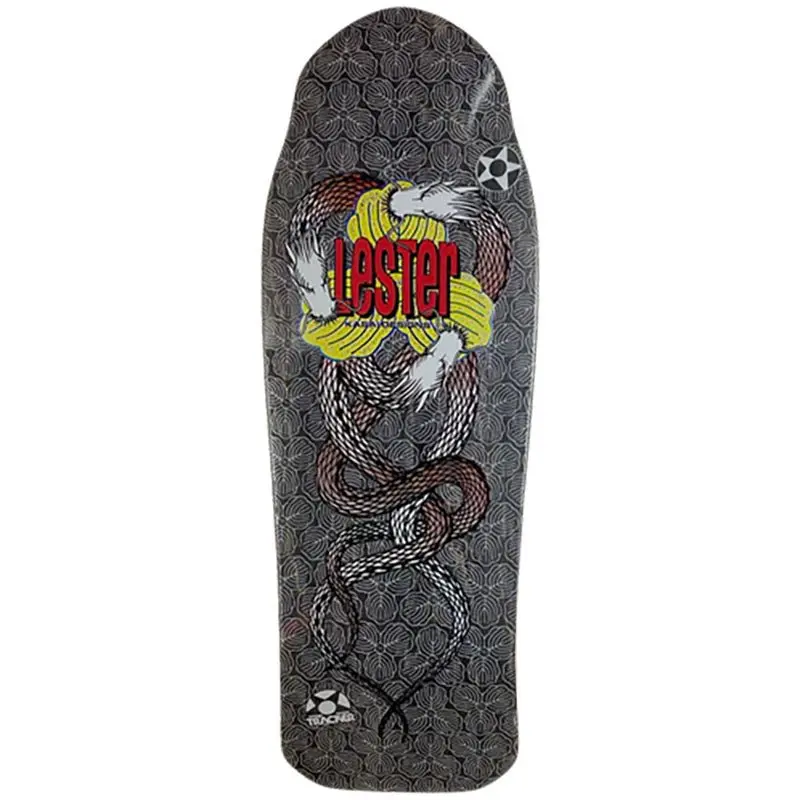 Tracker Deck 10.5" X 30.625" Black Stain Lester Kasai Twin Dragon Skateboard Deck 1
