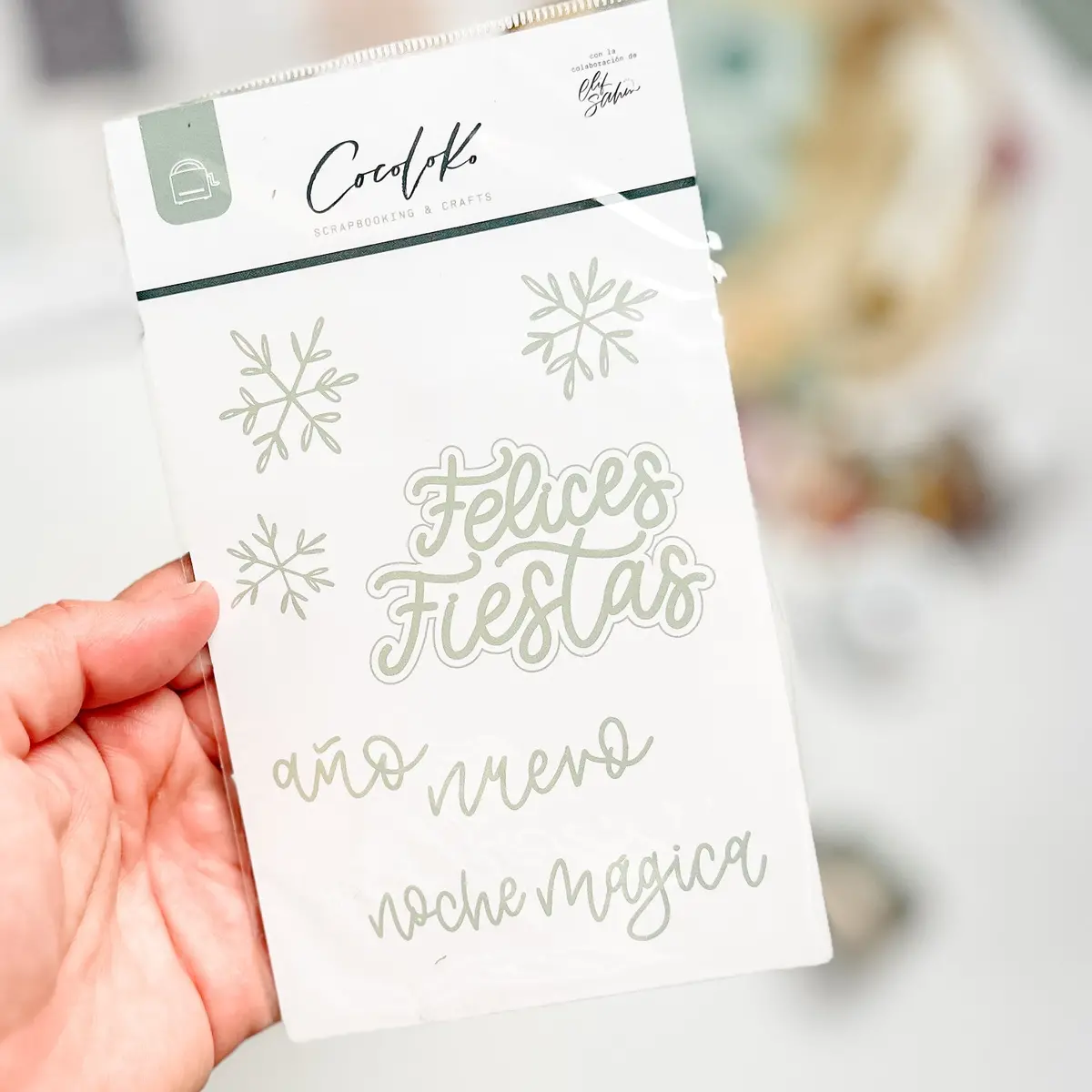 Troquel Felices Fiestas Snowflake 1
