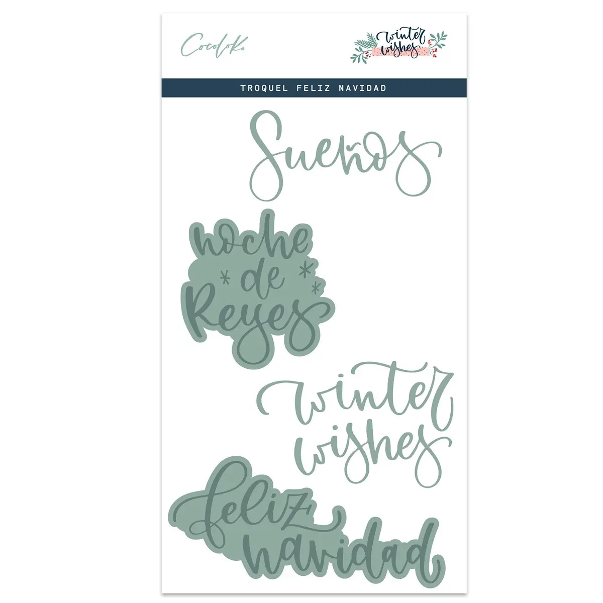 Troquel Feliz Navidad Winter Wishes 1