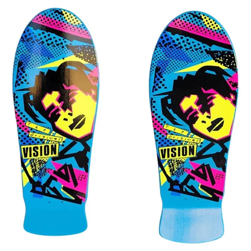 Vision 10" X 30" "Double Take" Mg With Krystal Clear Grip Skateboard Deck 1