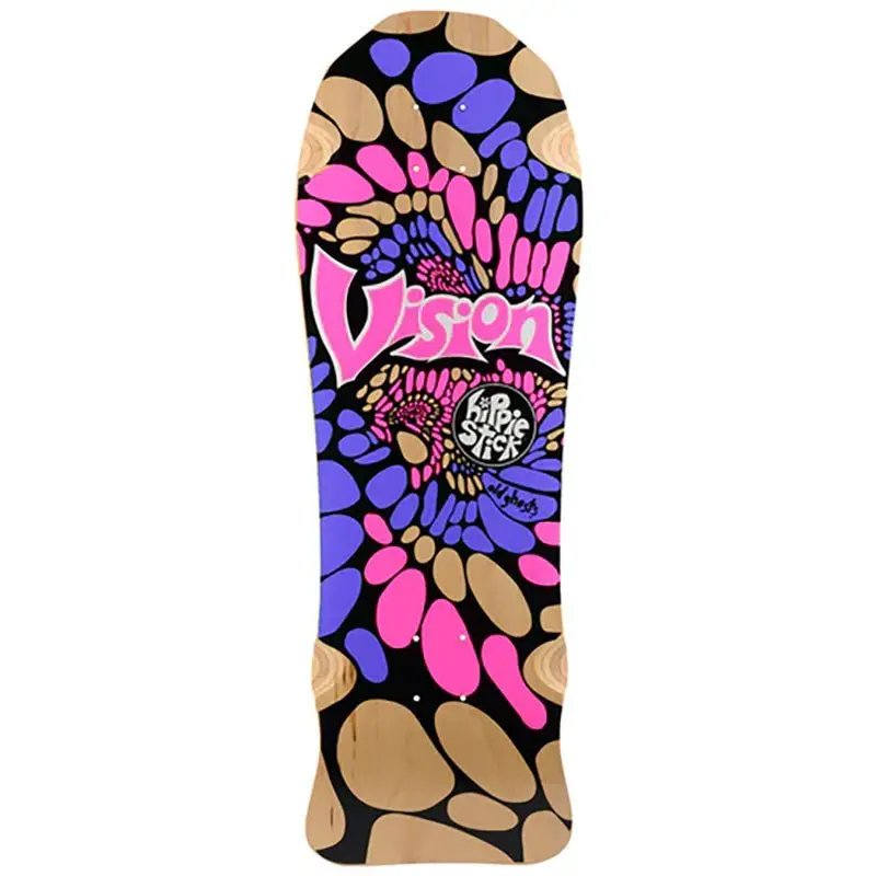 Vision 10" X 30" Hippie Stick Natural Skateboard Deck 1