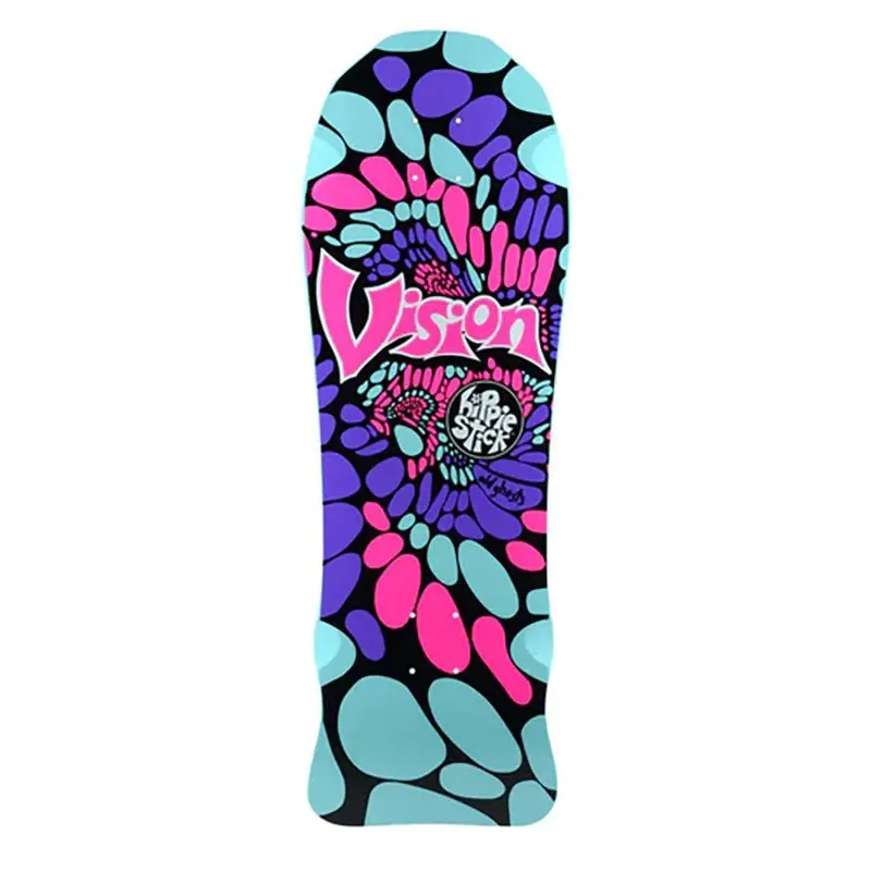 Vision 10" X 30" Hippie Stick Turquoise Dip Skateboard Deck 1
