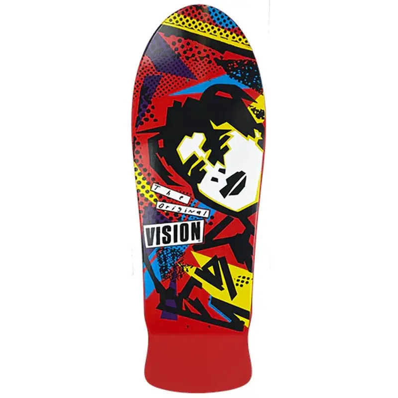 Vision 10" X 30" Original Mg (Red Dip) Skateboard Deck 1