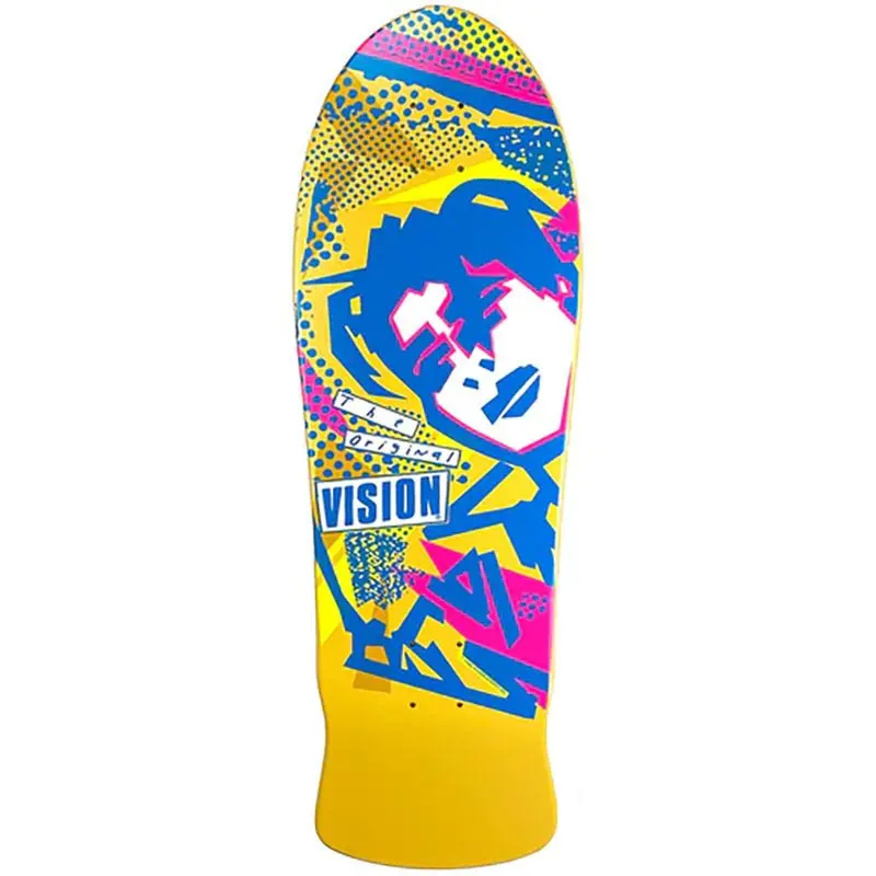 Vision 10" X 30" Original Mg (Yellow Dip) Skateboard Deck 1