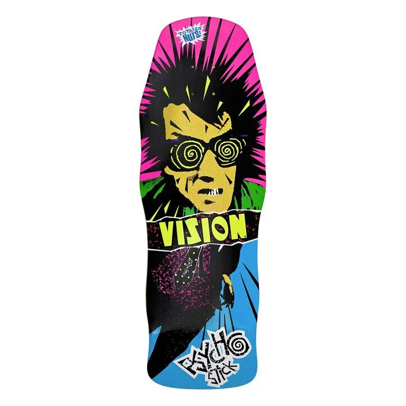 Vision 10" X 30" Original Psycho Stick Blue Dip Skateboard Deck 1
