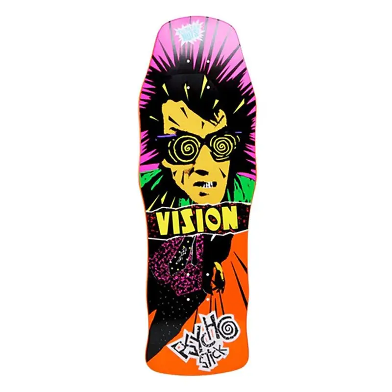 Vision 10" X 30" Original Psycho Stick Orange Dip Skateboard Deck 1