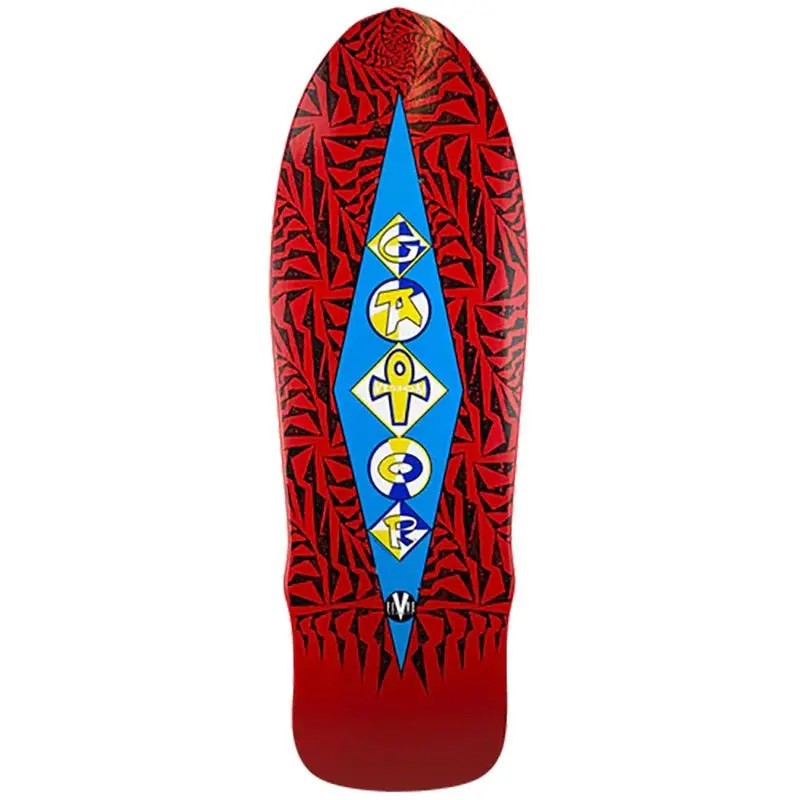 Vision 10" X 31" (Red Dip) Gator Ramp Skateboard Deck 1