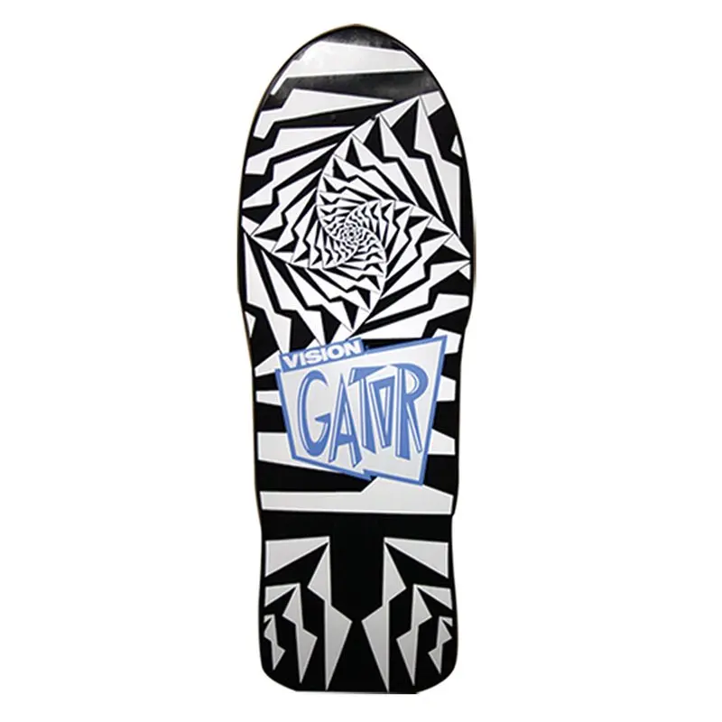 Vision 10.25" X 29.75" Gator Ii Black White Skateboard Deck 1