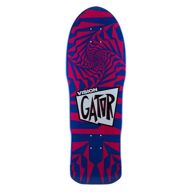 Vision 10.25" X 29.75" Gator Ii Blue/Pink Skateboard Deck 1