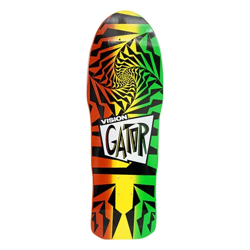 Vision 10.25" X 29.75" Gator Ii Rasta/Black Skateboard Deck 1