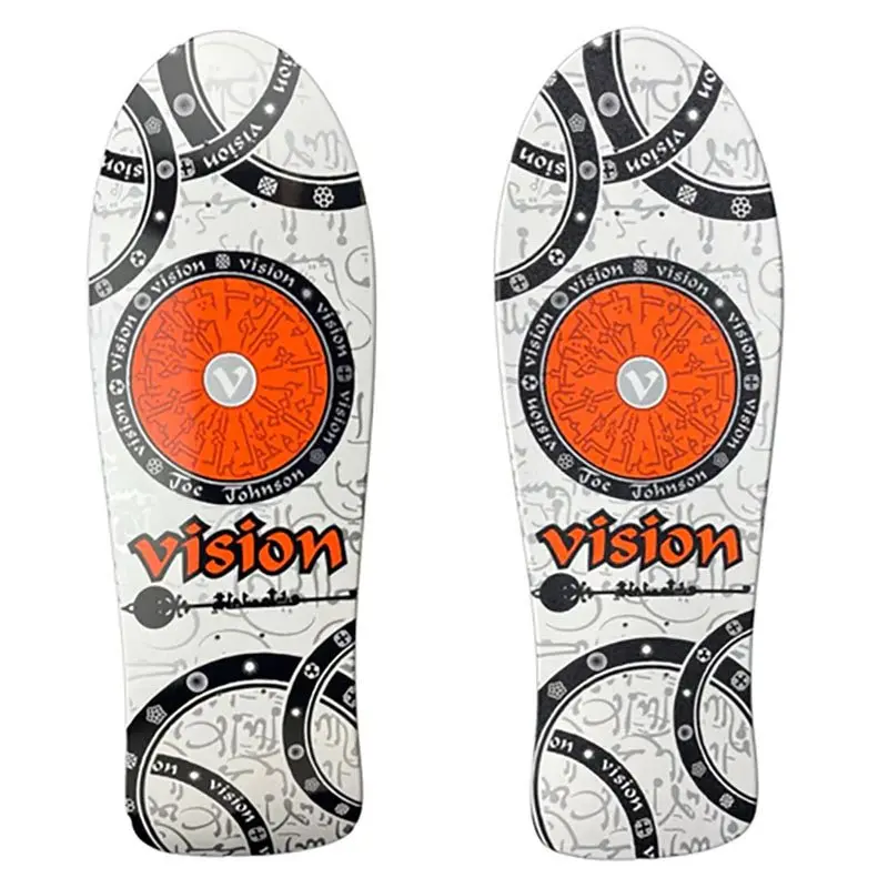 Vision 10.25" X 30.75" "Double Take" Joe Johnson Hieroglyphics With Krystal Clear Grip Skateboard Deck 1