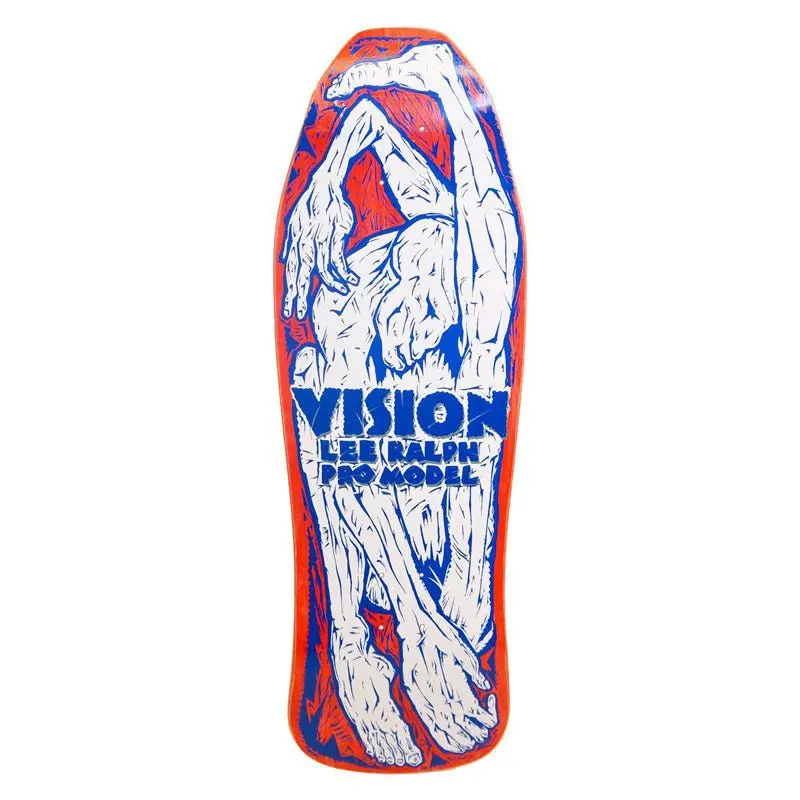 Vision 10.25" X 30.75" Lee Ralph Modern Concave (Red/White) Skateboard Deck 1