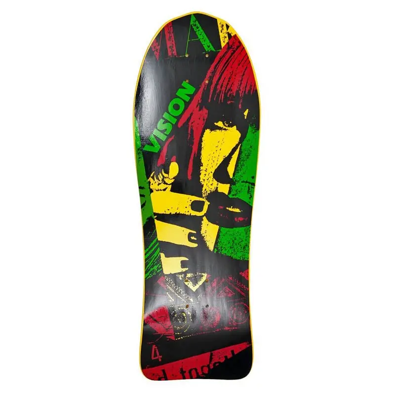 Vision 10.5"X 30.5" Aggressor (Green) Skateboard Deck 1