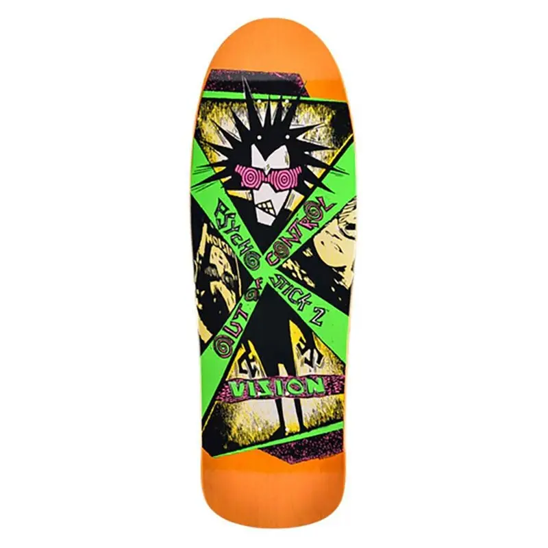 Vision 10"X 31.75" Psycho Stick 2 (Orange Stain) Skateboard Deck 1