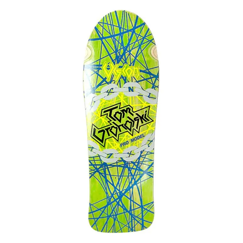 Vision 29.75" X 9.75" Groholski Heavy Metal (Lime Stain) Skateboard Deck 1