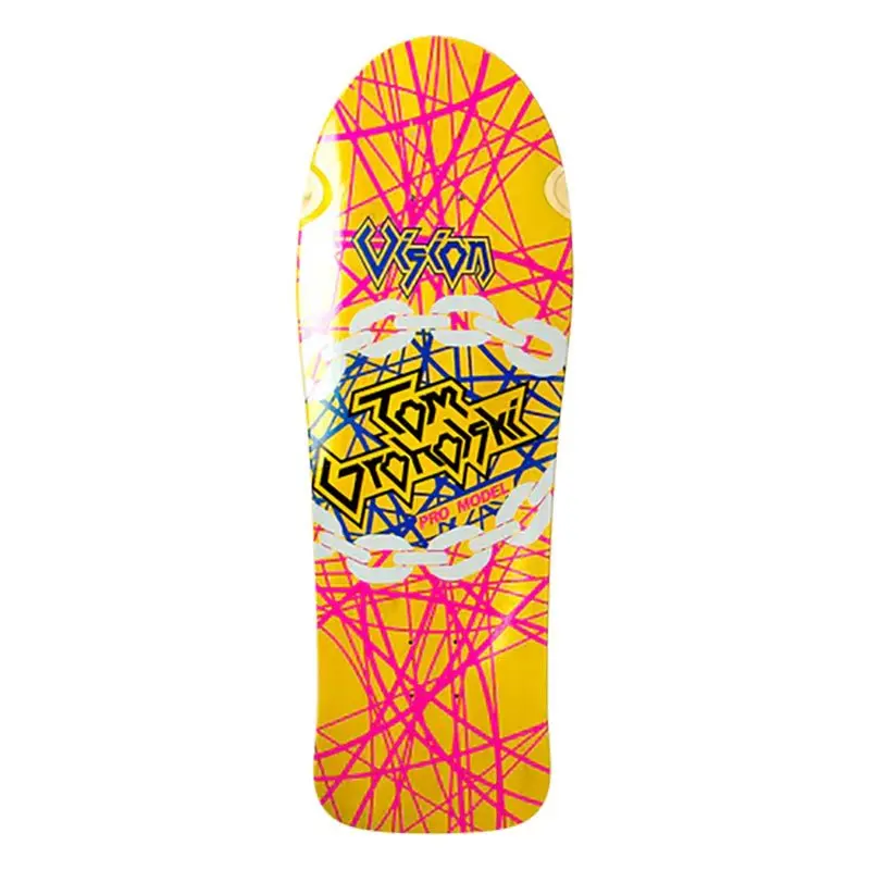 Vision 29.75" X 9.75" Groholski Heavy Metal (Yellow Stain) Skateboard Deck 1