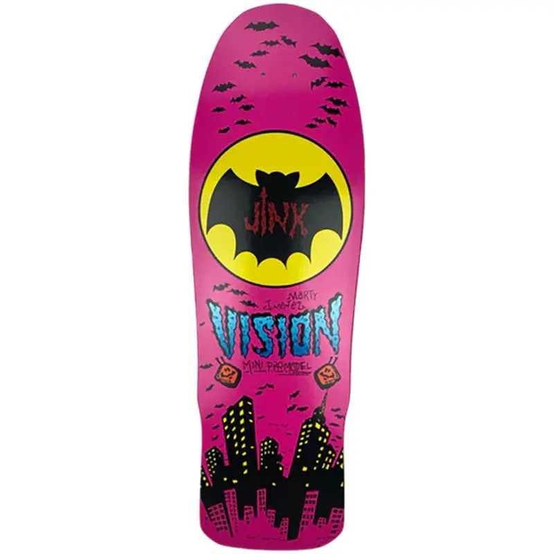 Vision 9.5" X 29.5" Jinx Mini Love Limited Color Way Shaped Skateboard Deck 1