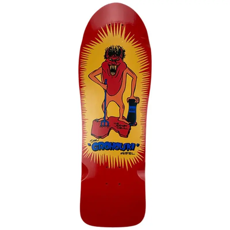 Vision 9.5" X 29.5" Red Dip Groholski Jersey Devil Skateboard Deck 1