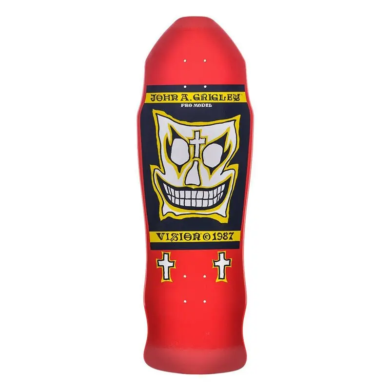 Vision 9.5" X 30" Grigley I (Red Dip) Skateboard Deck 1