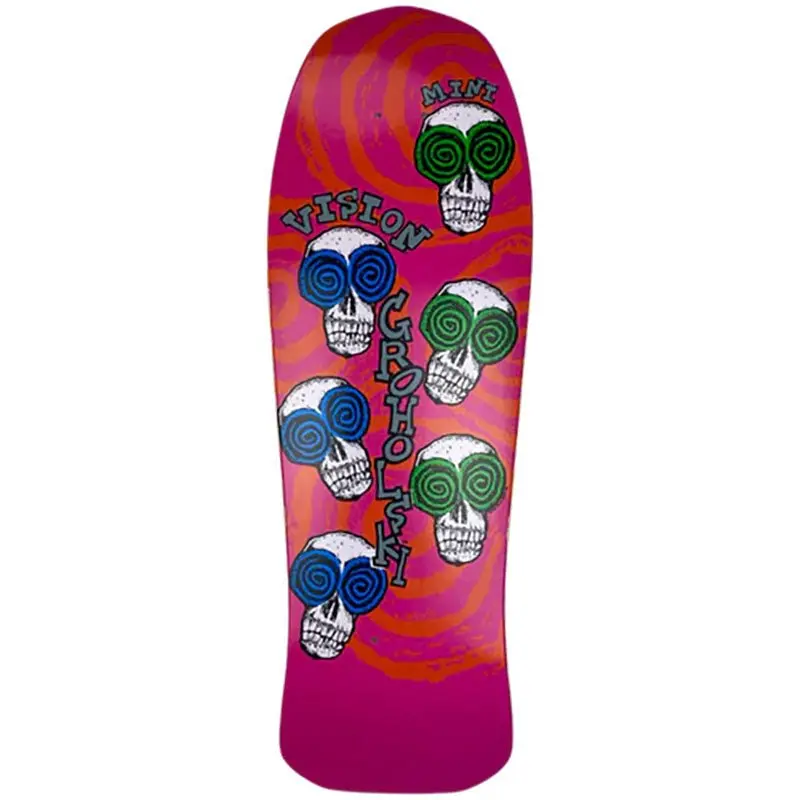 Vision 9.75" X 30" Groholski Skeleton Mini Love Limited Color Way Skateboard Deck 1