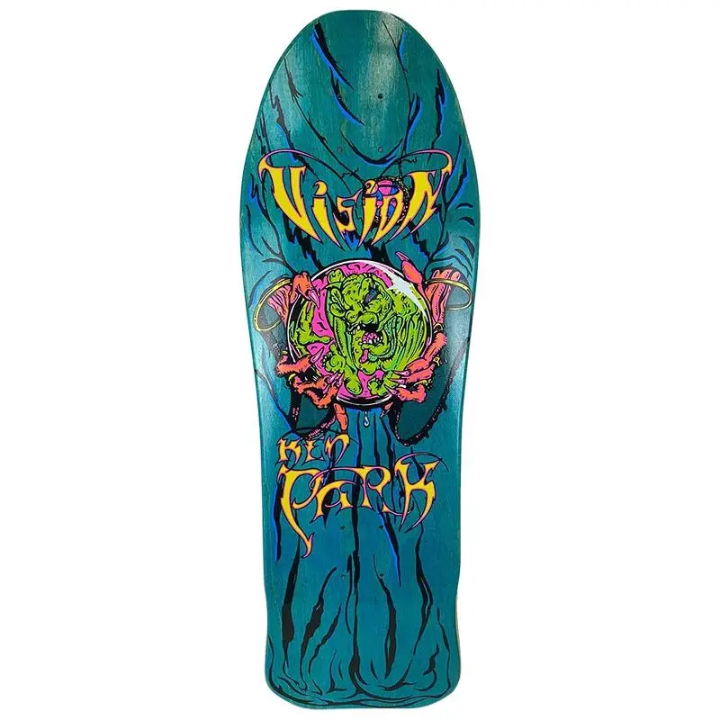 Vision 9.75" X 30" Ken Park Crystal Ball Blue Stain Skateboard Deck 1