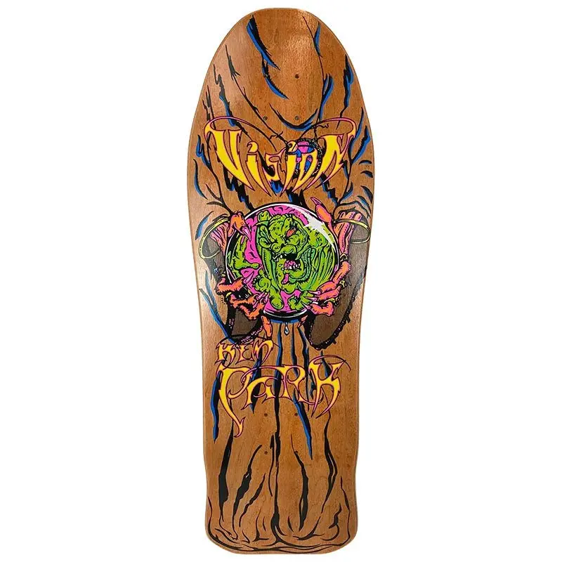Vision 9.75" X 30" Ken Park Crystal Ball Orange Stain Skateboard Deck 1