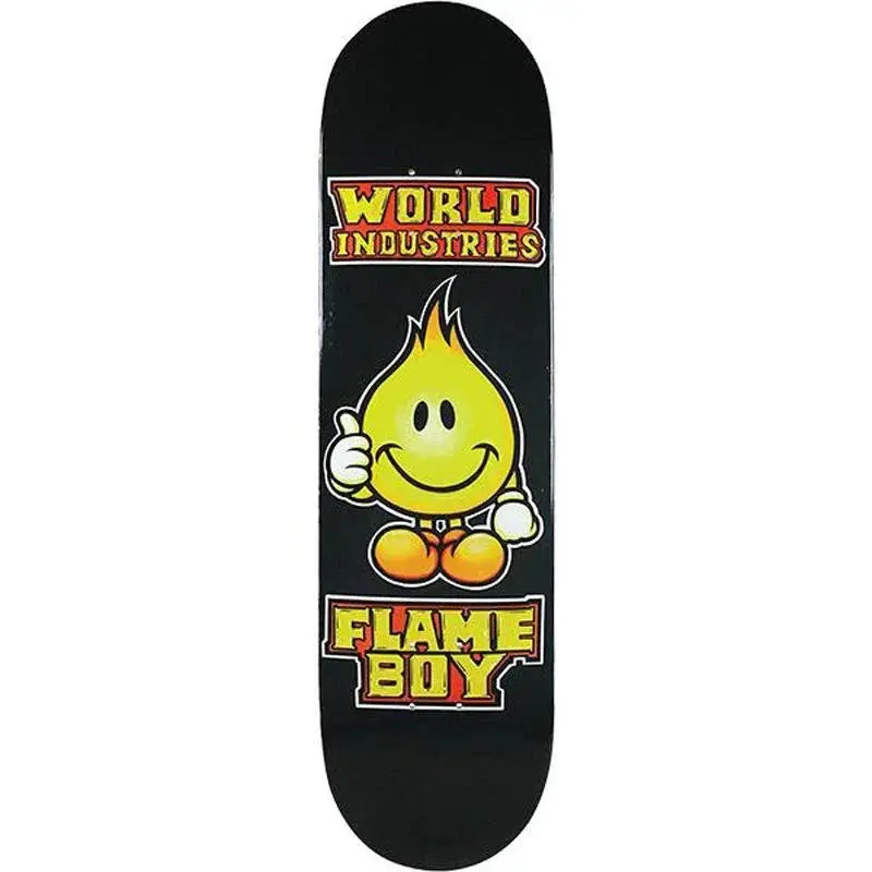 World Industries Solid Gold Flame Boy Skateboard Decks 1