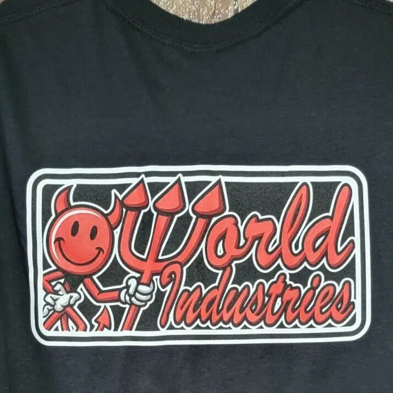 World Industries Double Devil Short Sleeve Black T-Shirts 1